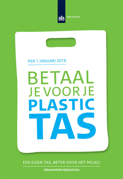 Vanaf 1 januari 2016 verbod op gratis plastic tassen